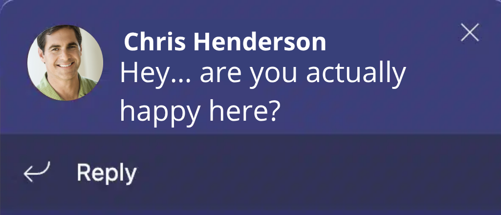 ¿Estás a gusto aquí?